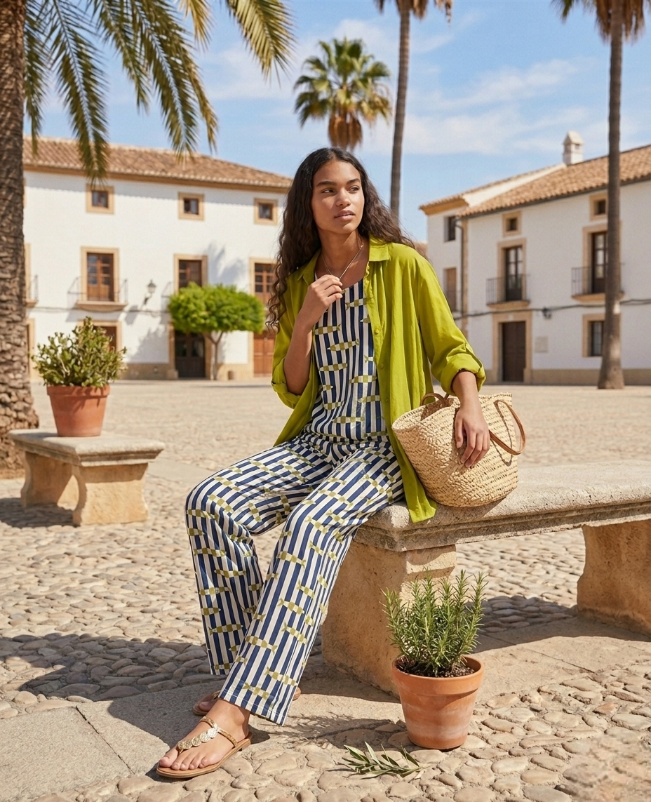 Pantalón fluido Bateau