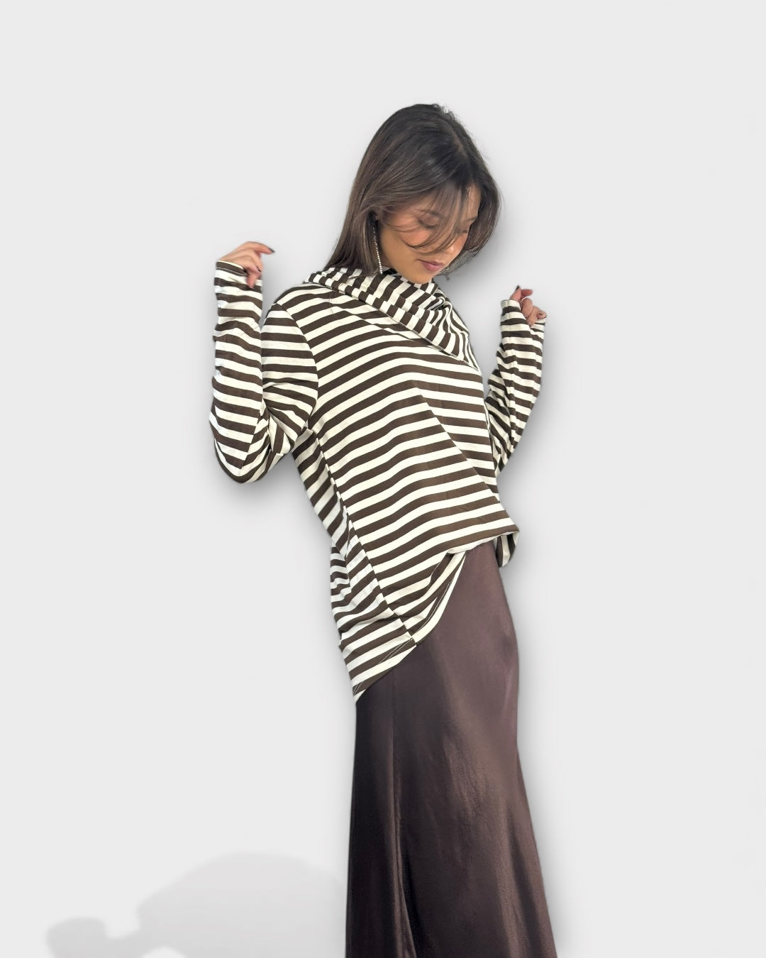 Cami rayas con pañuelo