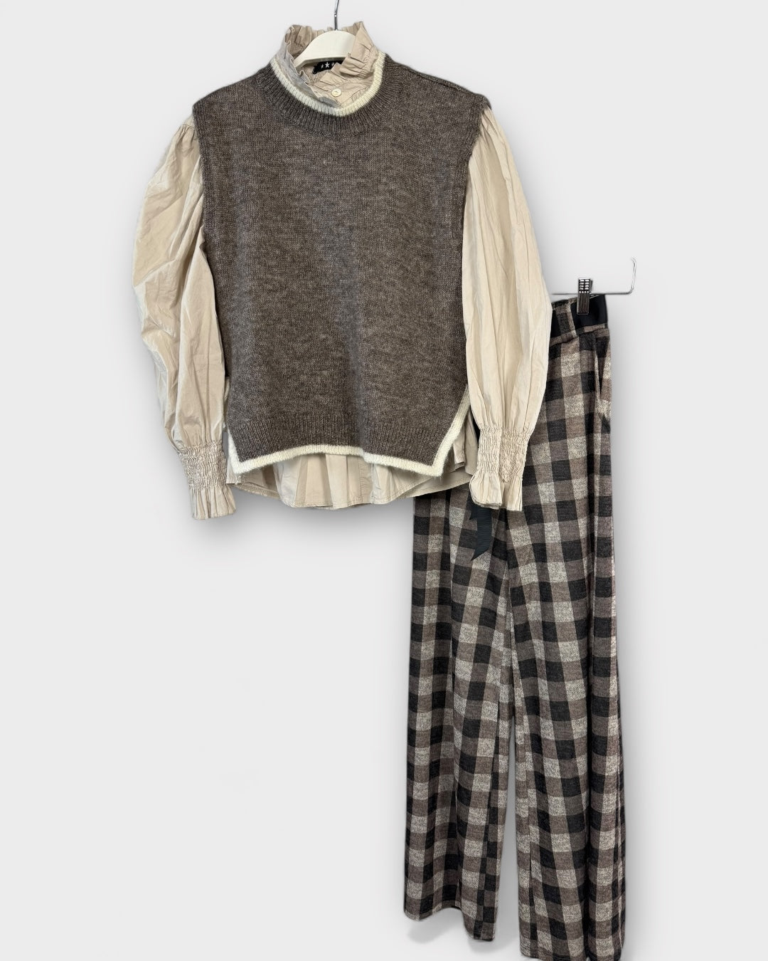 Chaleco bicolor lazo