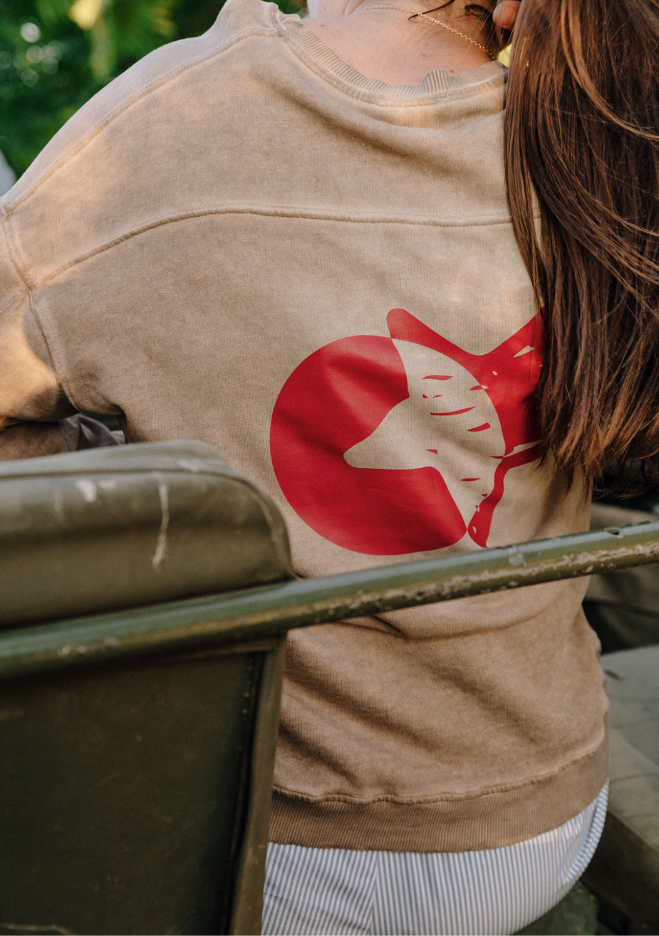 Sudadera Vintage Camel