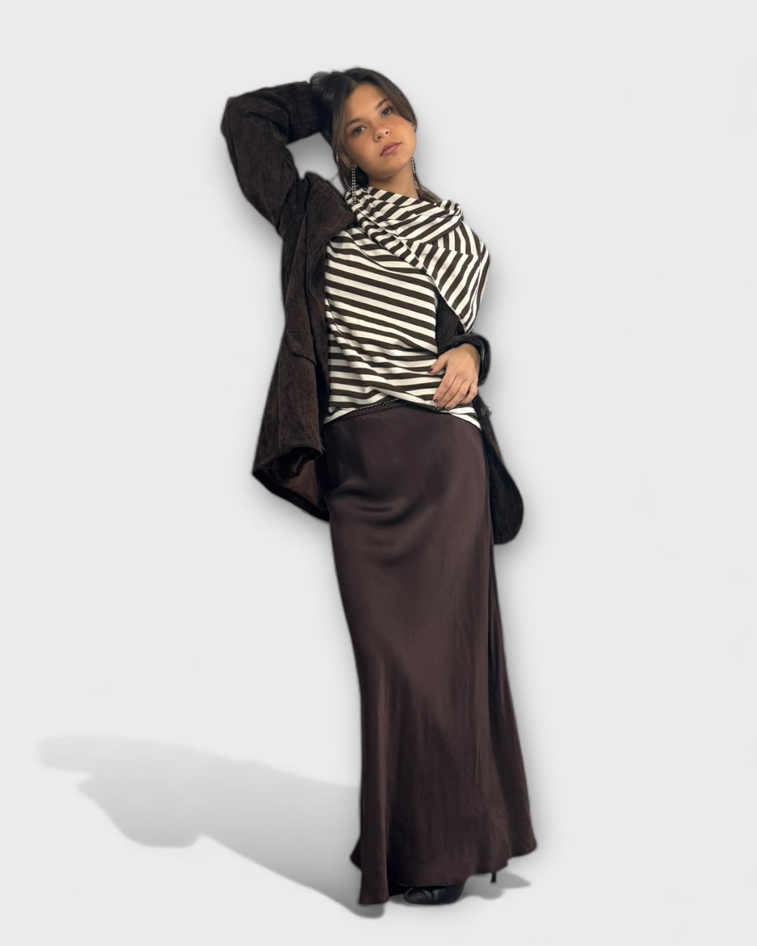 Cami rayas con pañuelo