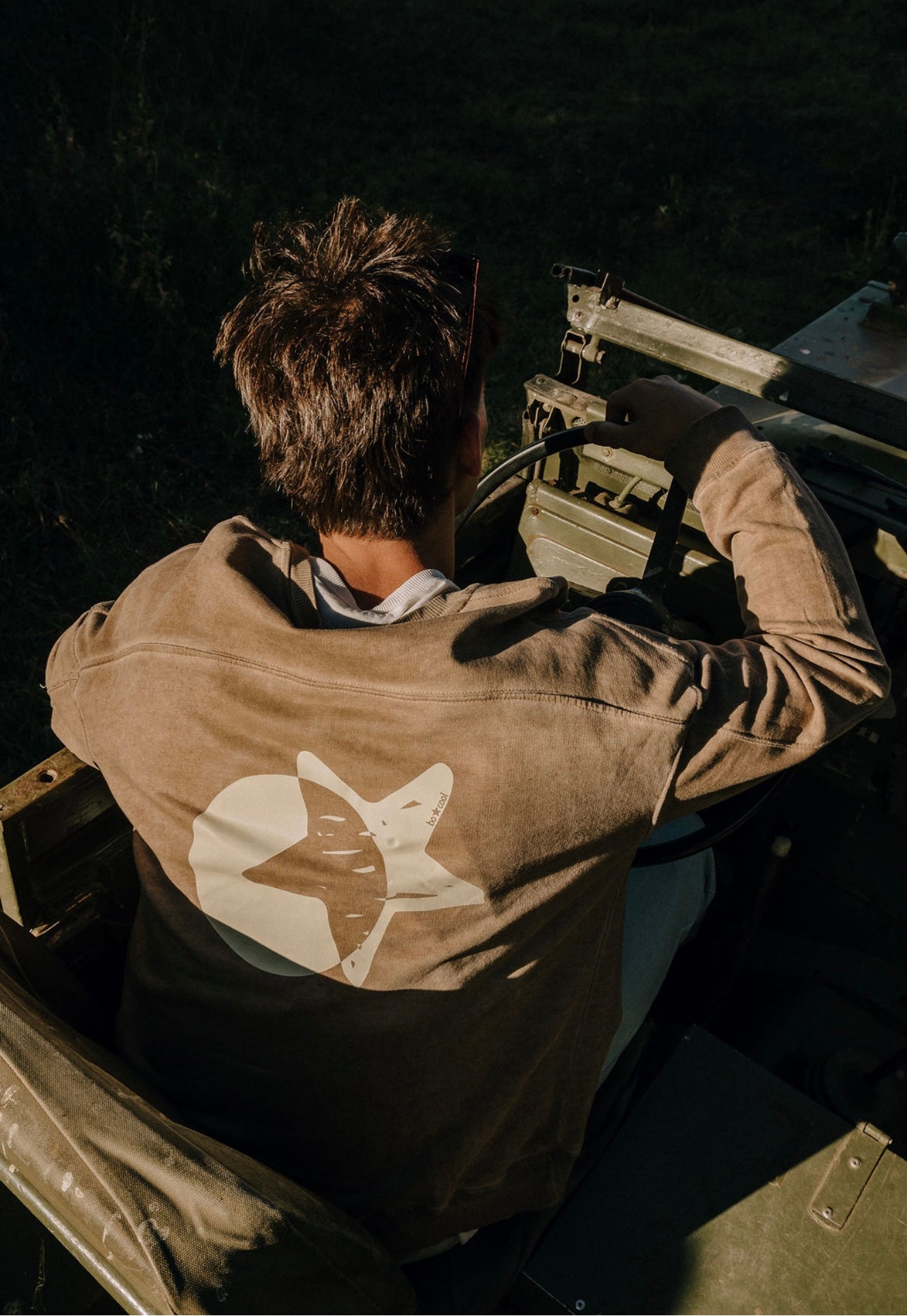 Sudadera Vintage Camel