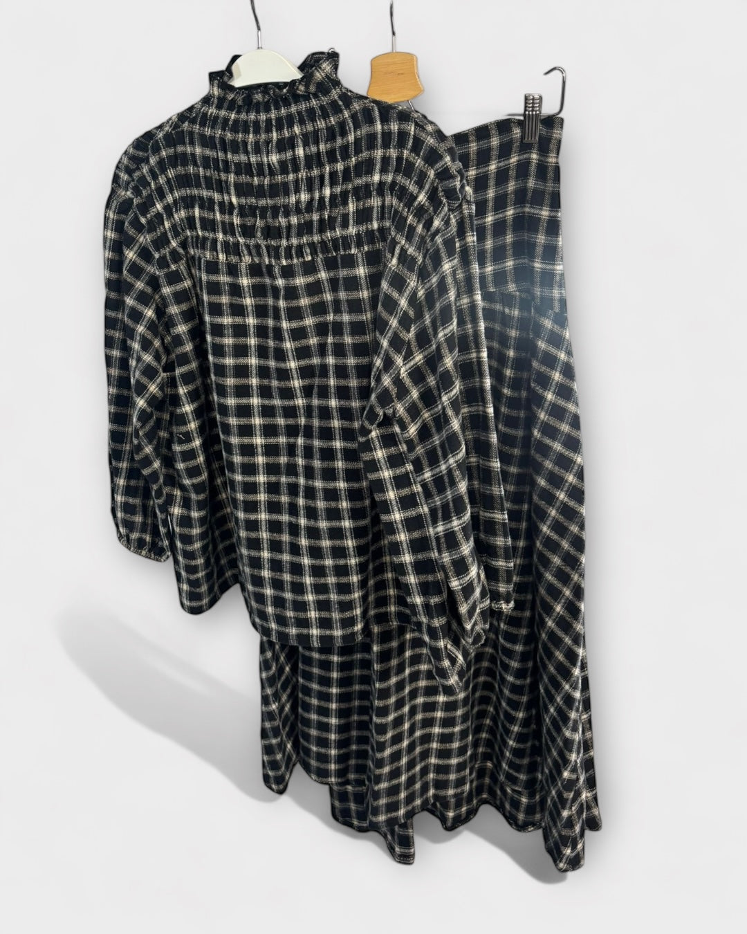 Blusa gomitas Tartán