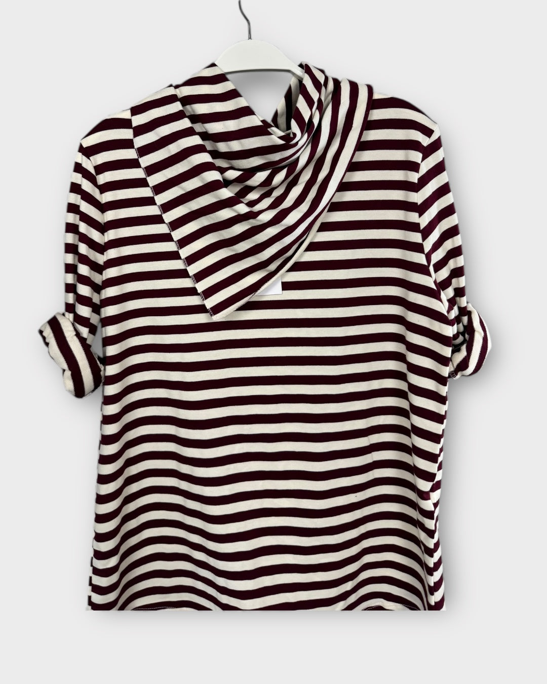 Cami rayas con pañuelo