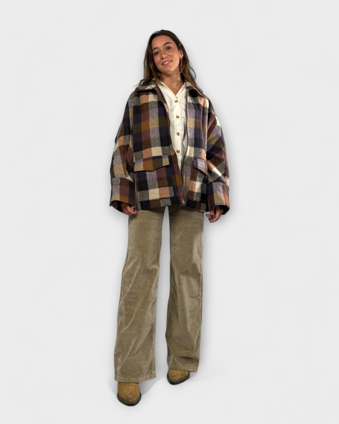 Pantalón pana camel