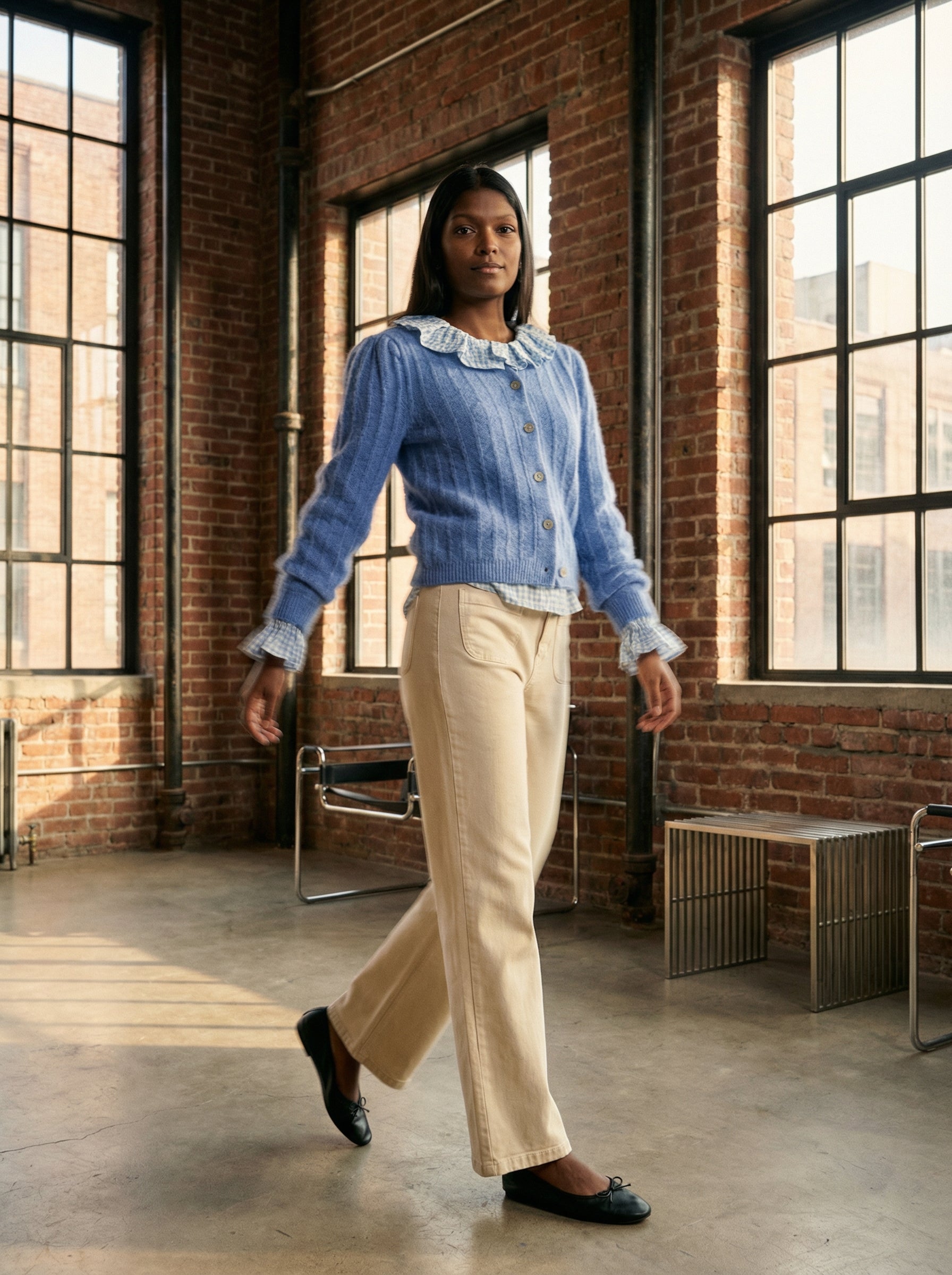 Chaqueta abullonada cécile