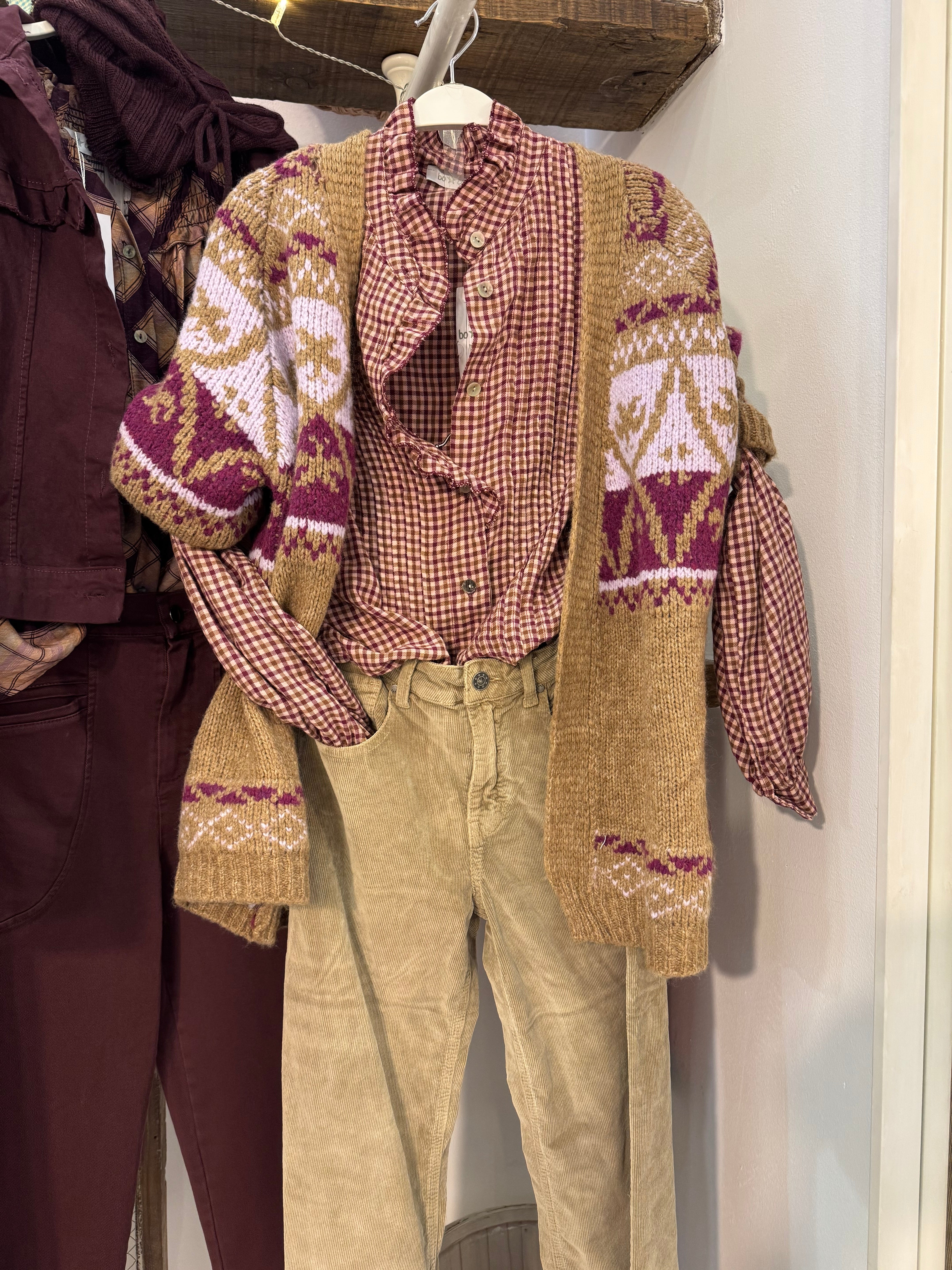 Pantalón pana camel