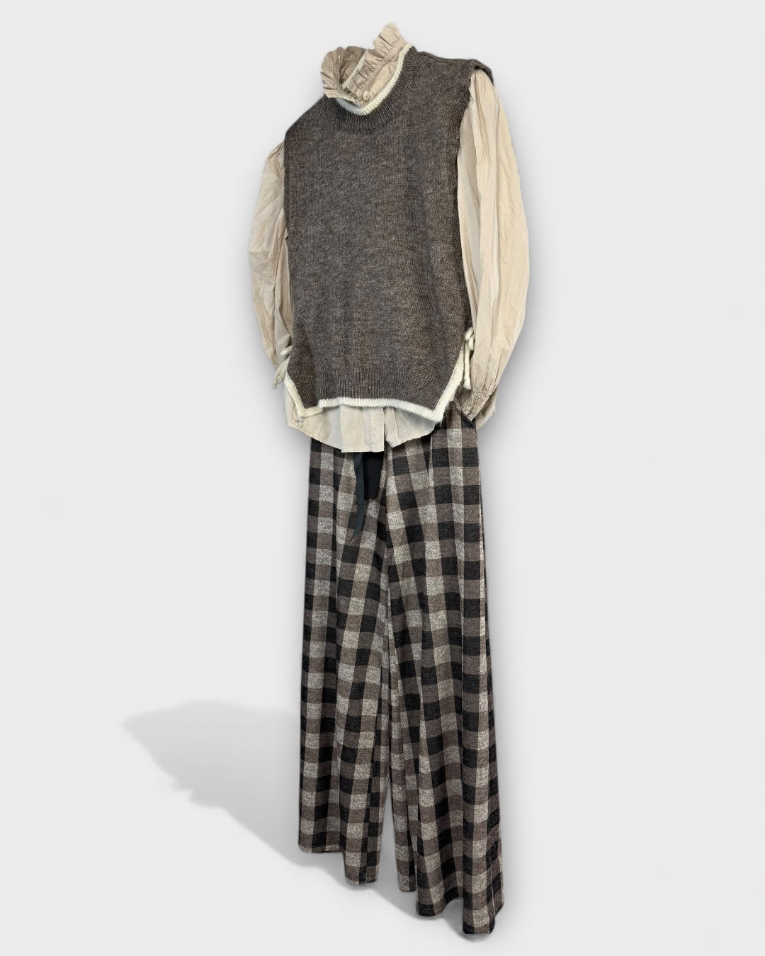 Chaleco bicolor lazo