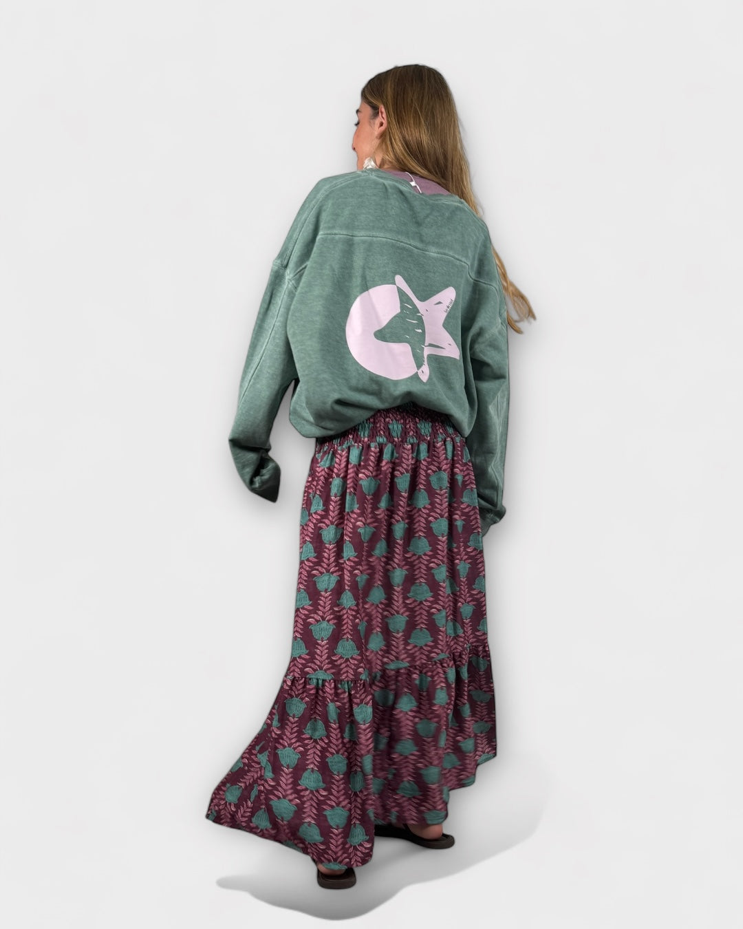 Sudadera Vintage verde