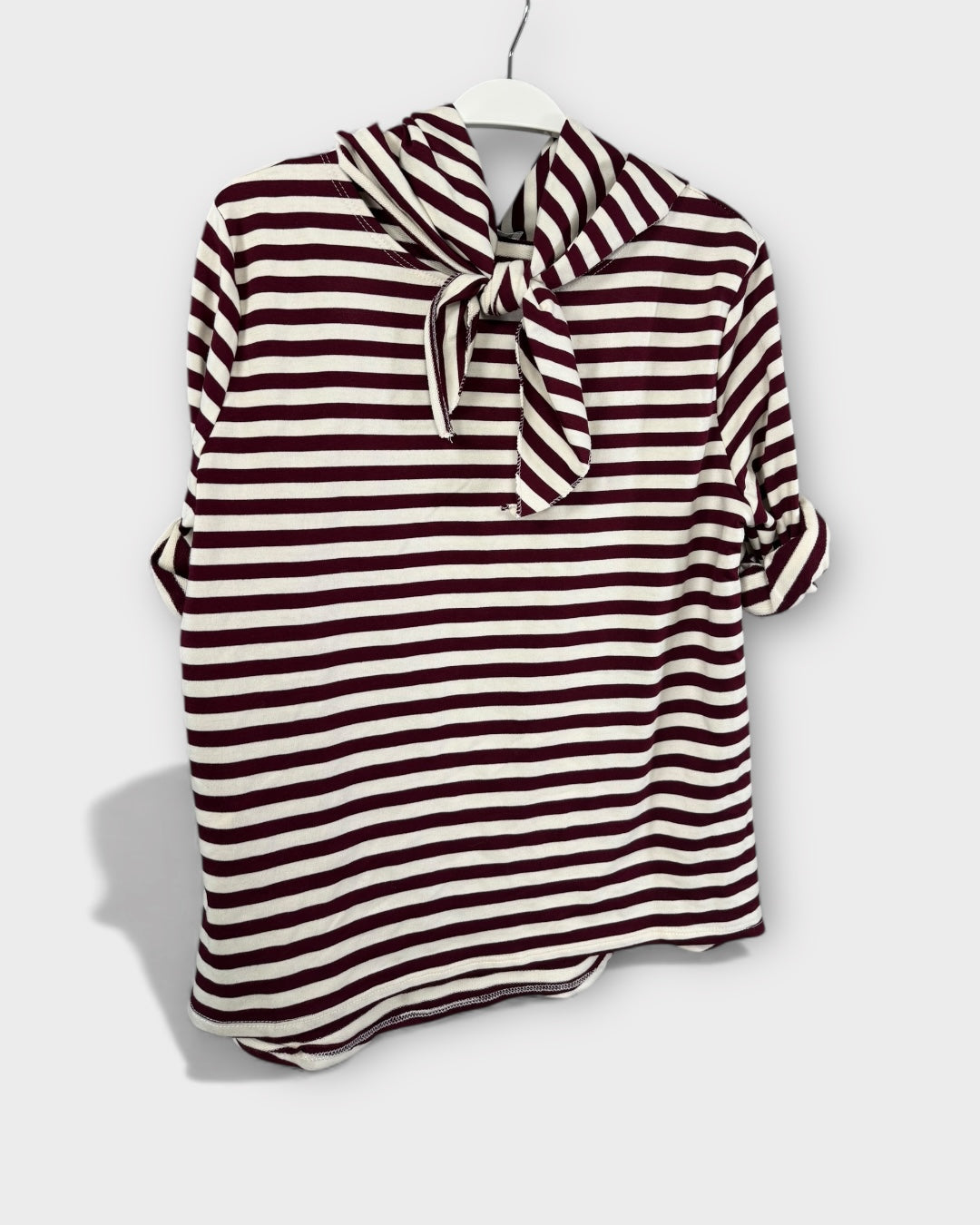 Cami rayas con pañuelo