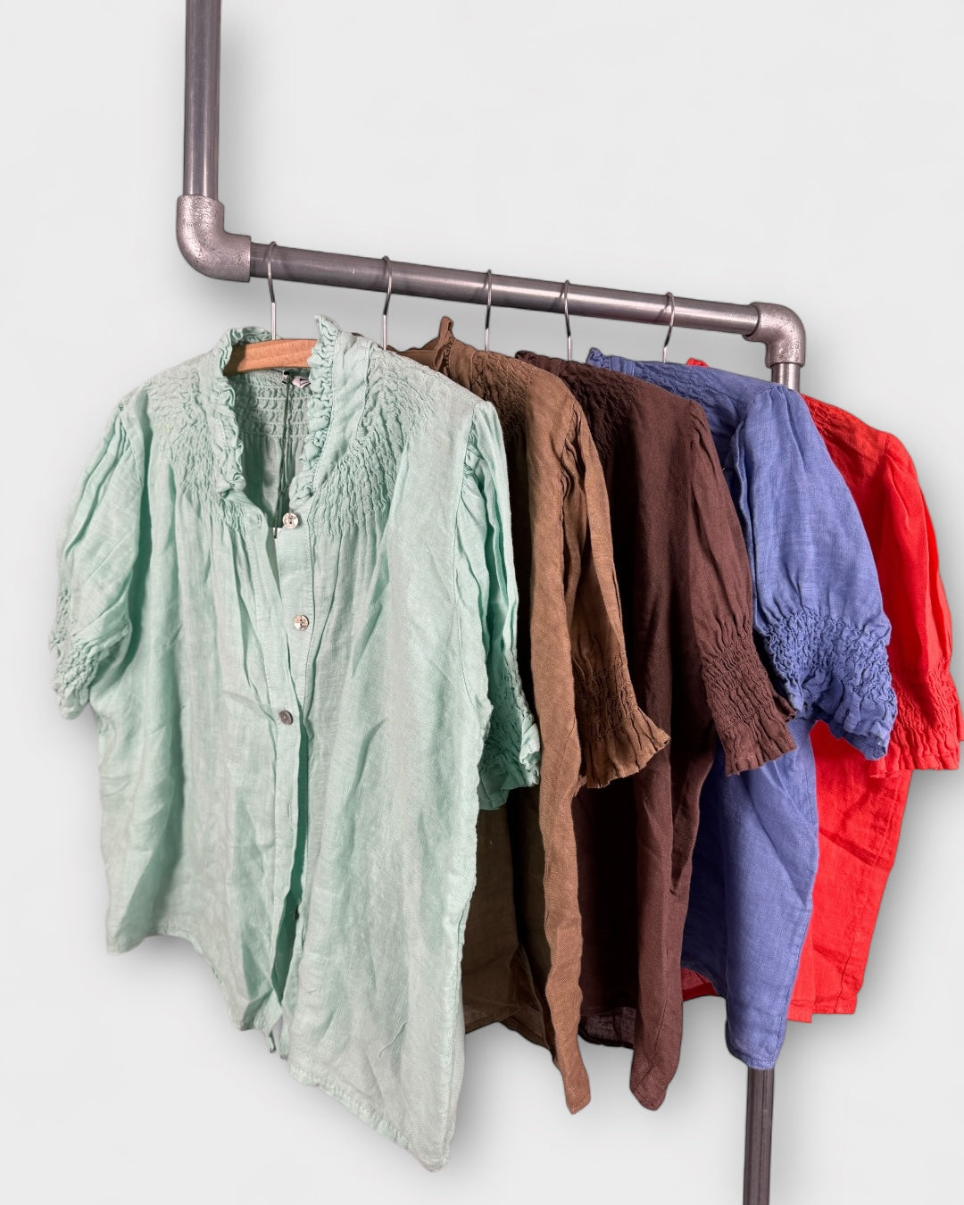 Blusa lino cuello Cervantes