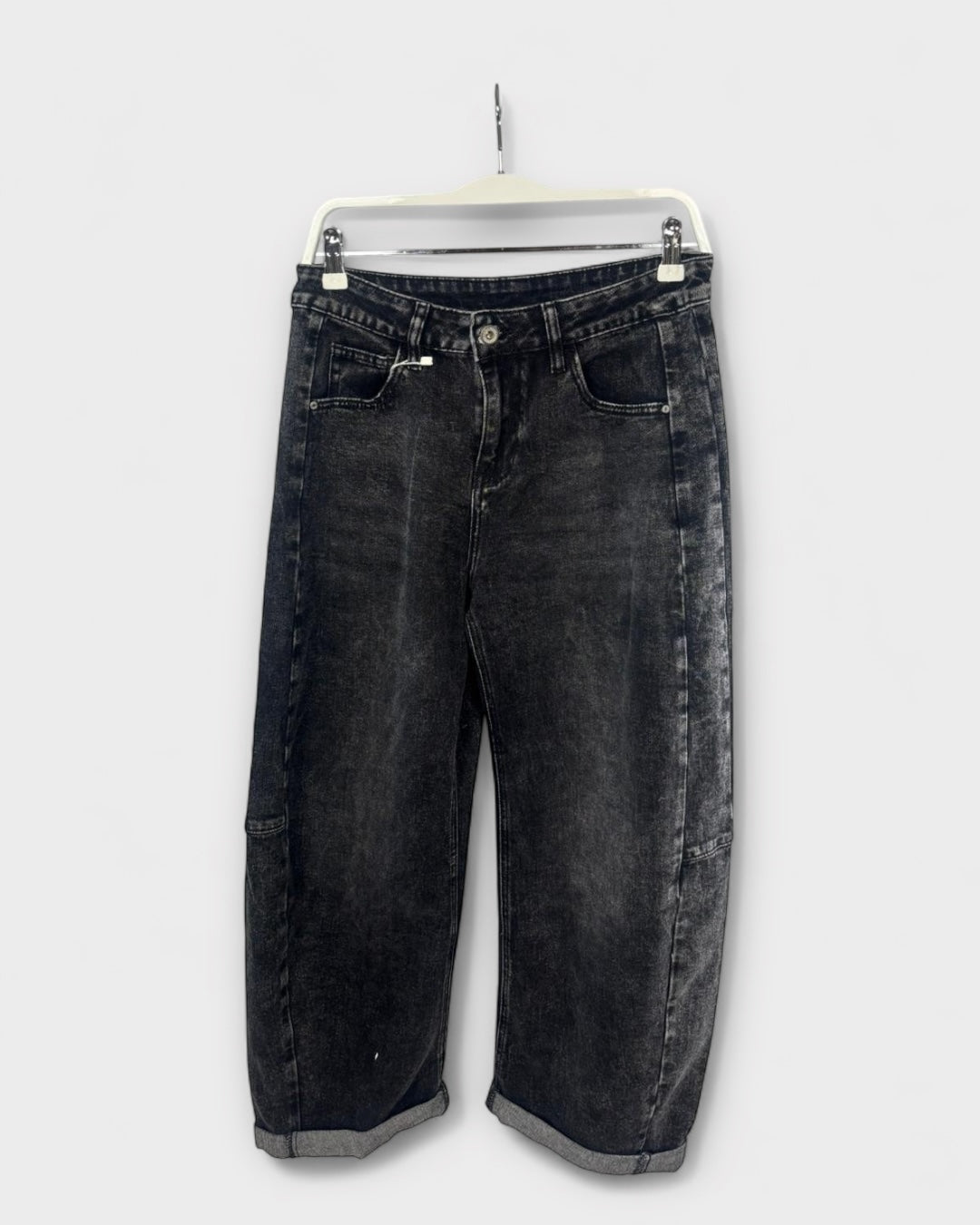 pantalon vaquero slouchy gris