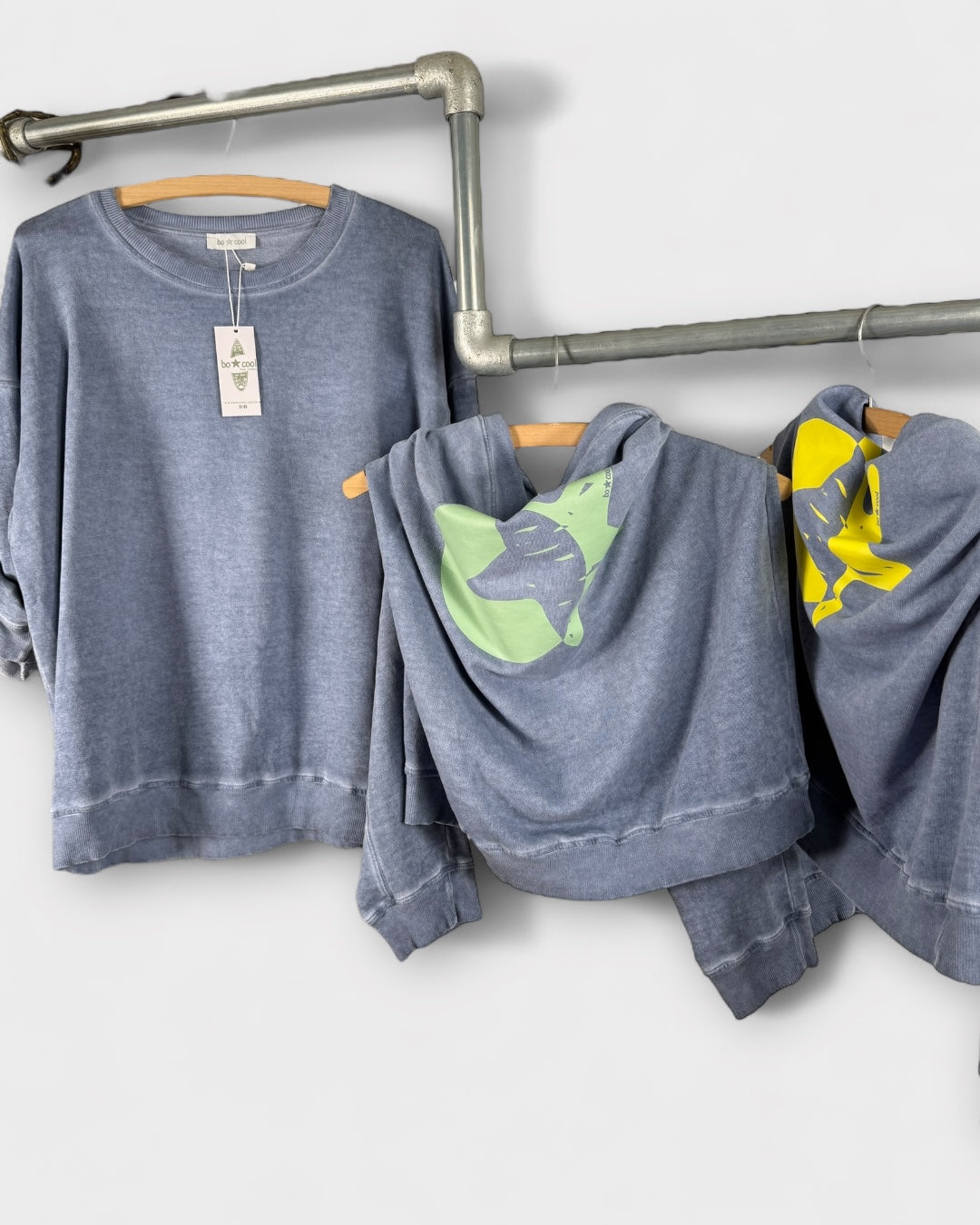 Sudadera vintage azul