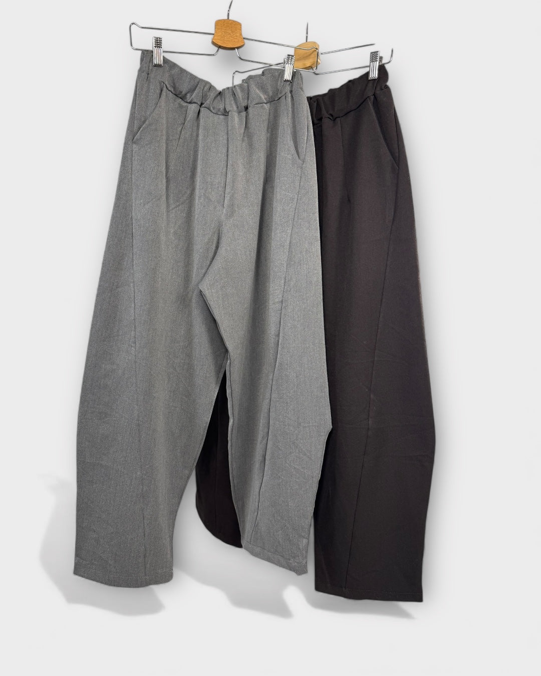 Pantalon barrel liso