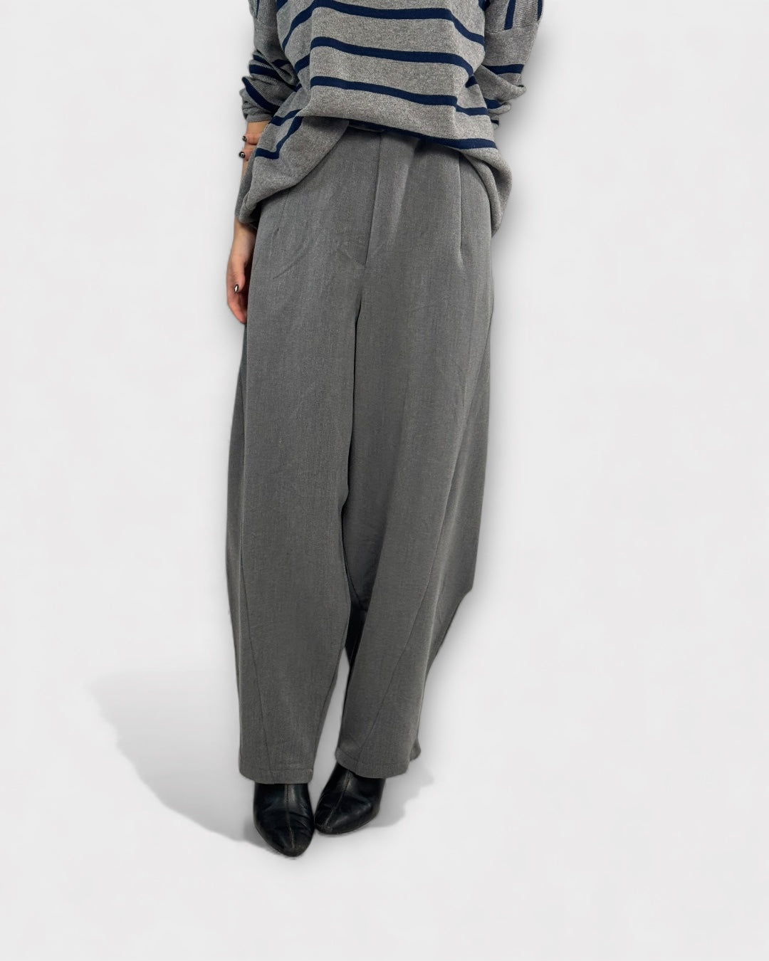 Pantalon barrel liso