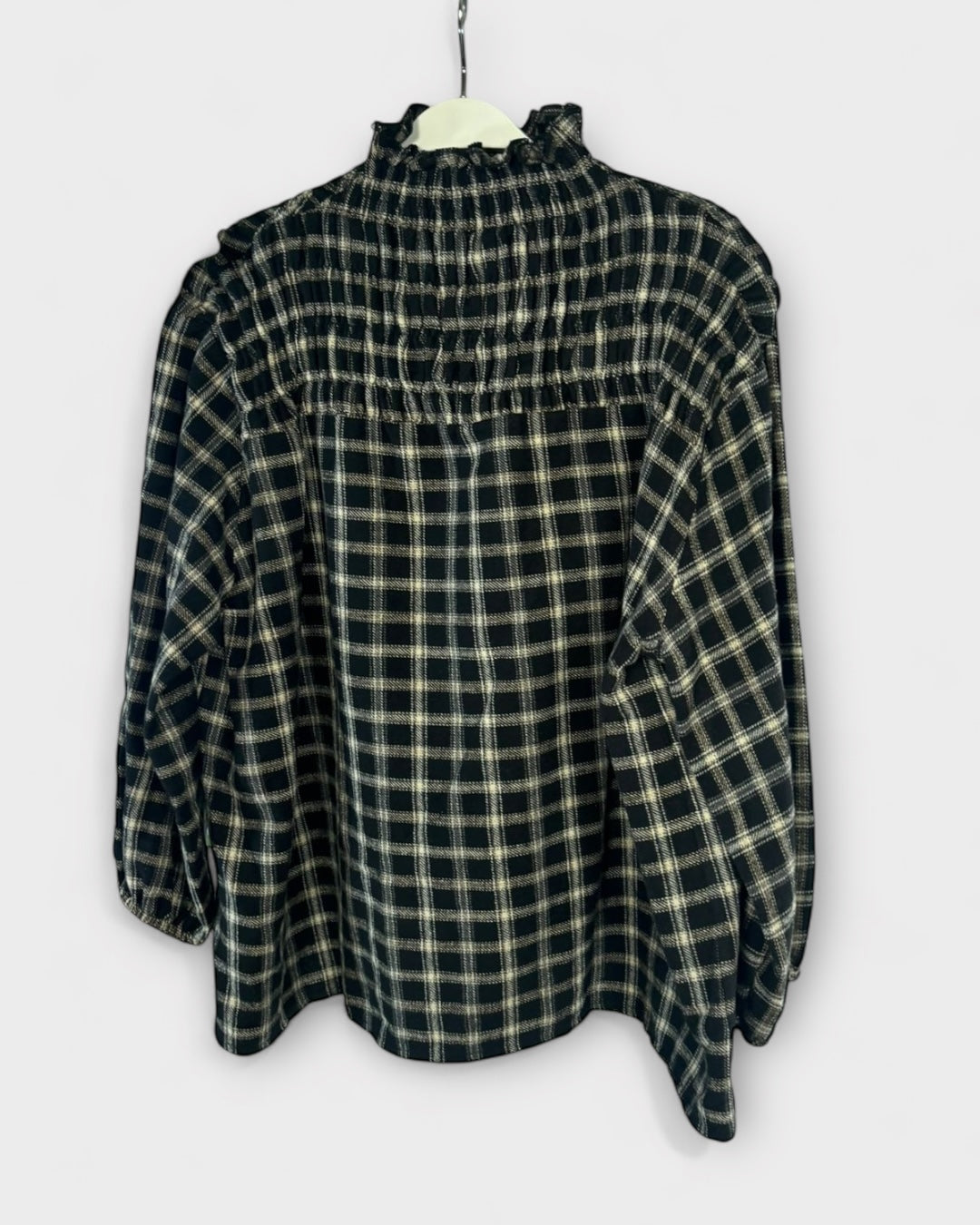 Blusa gomitas Tartán