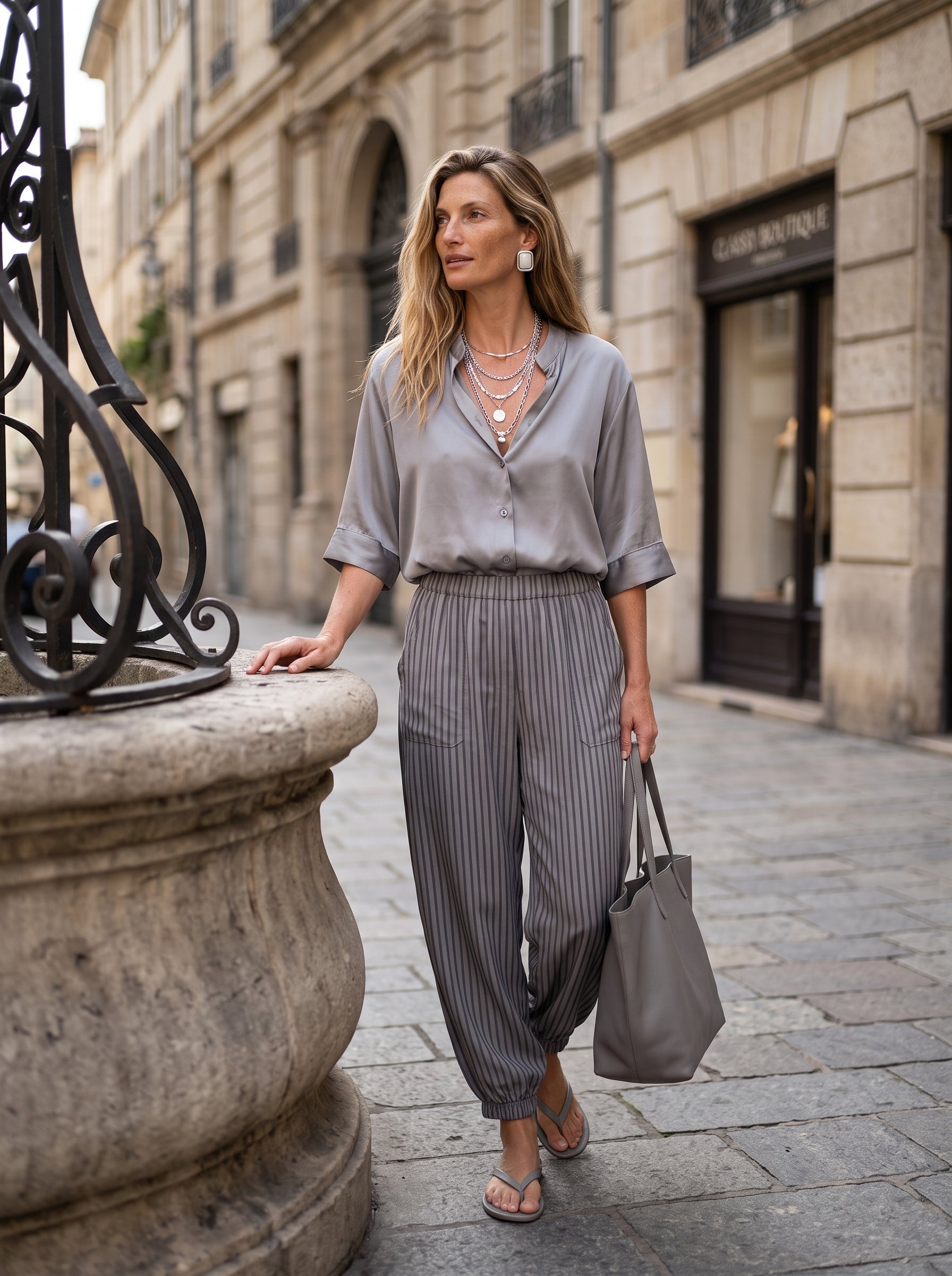 Blusa de raso Colette