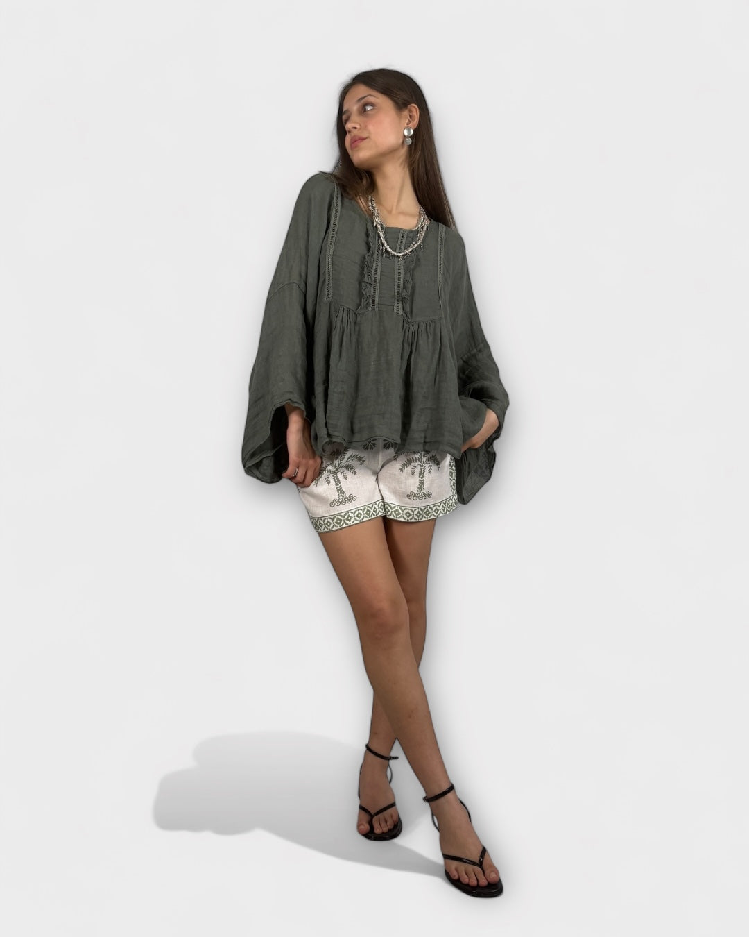 Blusa capa lino