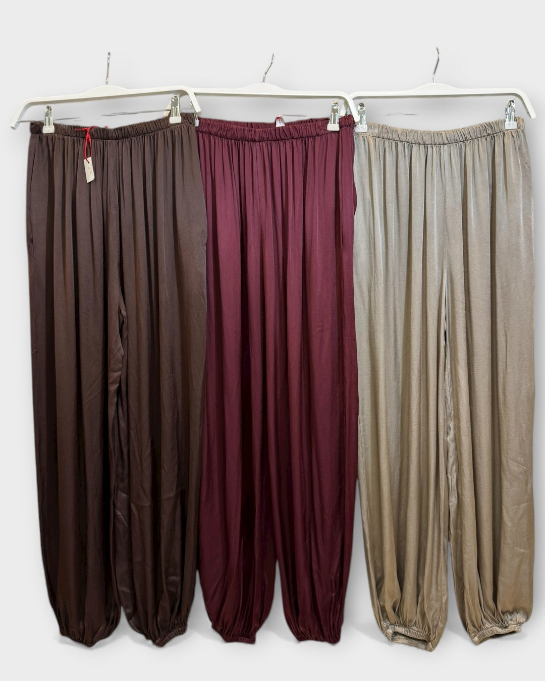 Pantalón bombacho raso soirée