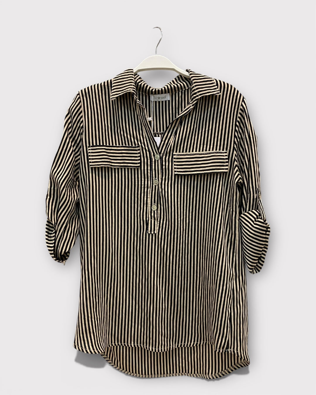 Blusa black stripes