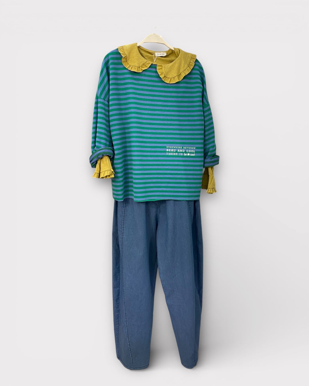 Camiseta algodón cuello bebé