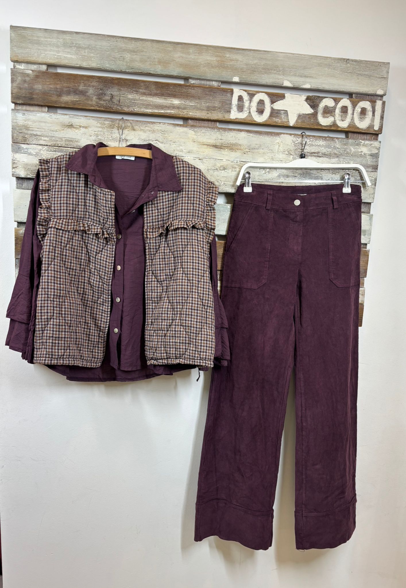 Chaleco cuadros Louise