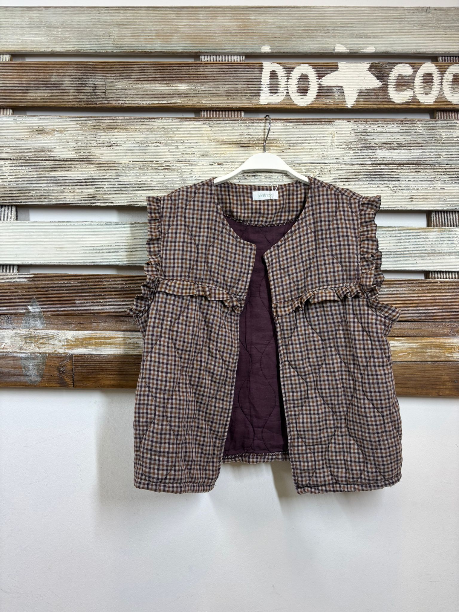 Chaleco cuadros Louise