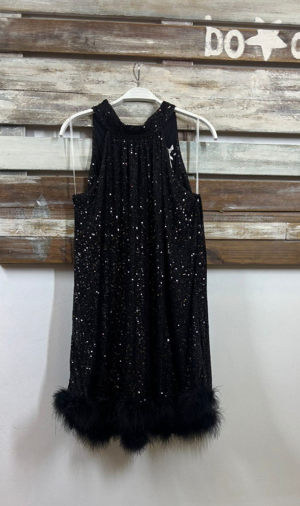 Vestido corto lentejuelas