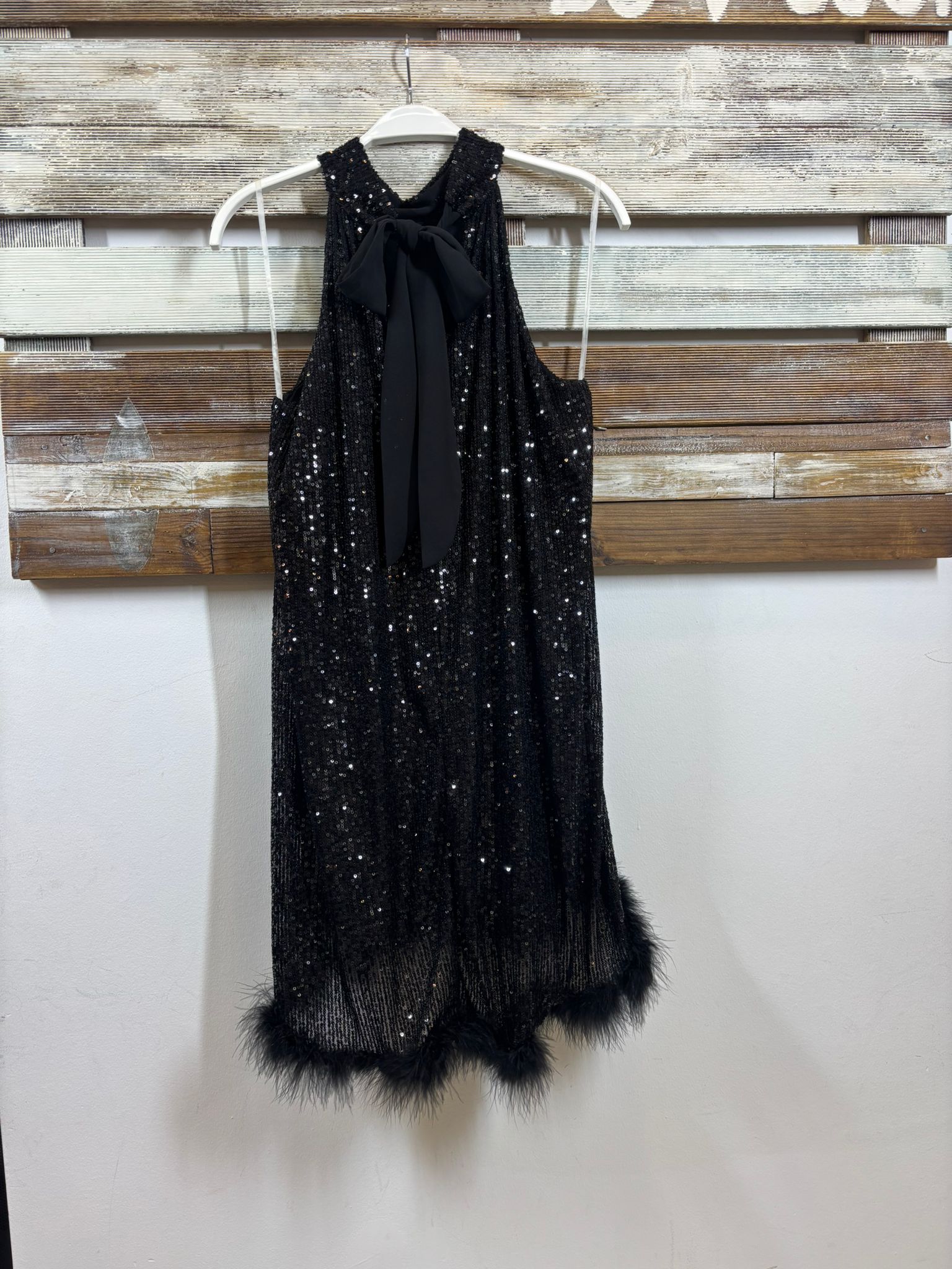 Vestido corto lentejuelas